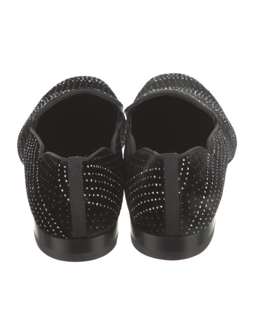 Christian Louboutin Suede Polka Dot Print Loafers