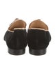 Christian Louboutin Velvet Studded Accents Loafers
