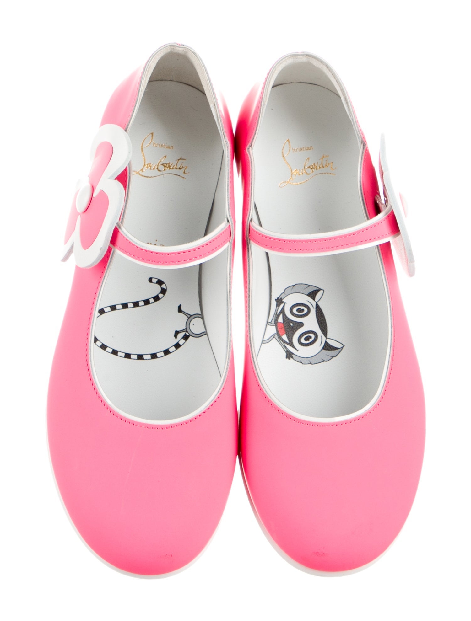 Christian Louboutin Girls' Leather Ballet Flats