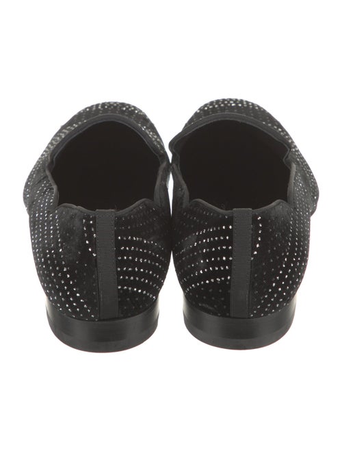 Christian Louboutin Suede Polka Dot Print Loafers