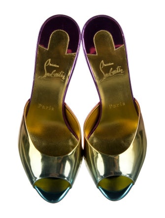 Christian Louboutin Patent Leather Slides