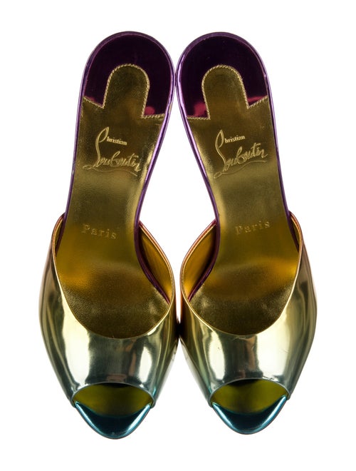 Christian Louboutin Patent Leather Slides