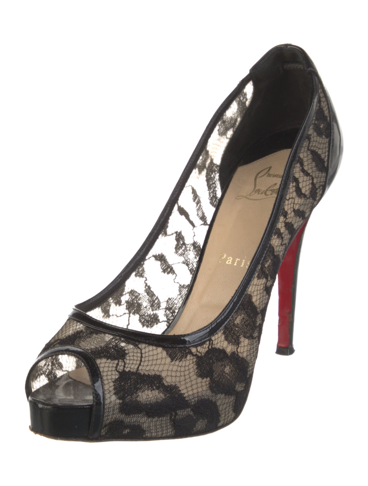 Christian Louboutin Lace Lace Pattern Pumps