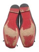 Christian Louboutin Leather Bow Accents Ballet Flats