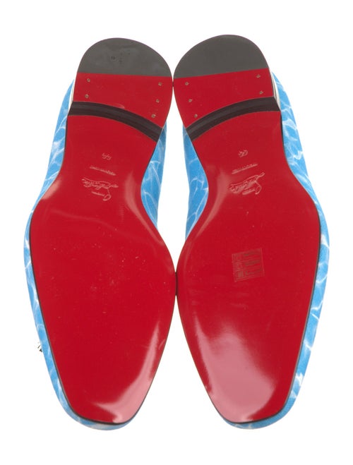 Christian Louboutin Leather Printed Loafers