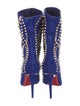 Christian Louboutin Suede Studded Accents Boots