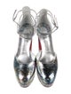 Christian Louboutin Leather Crystal Embellishments D'Orsay Pumps