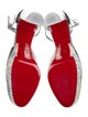 Christian Louboutin Leather Crystal Embellishments D'Orsay Pumps