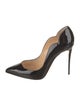 Christian Louboutin Patent Leather Scalloped Accent Pumps