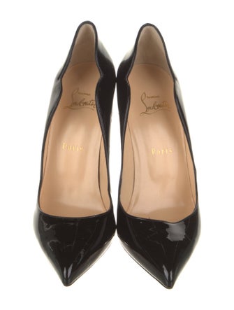 Christian Louboutin Patent Leather Scalloped Accent Pumps