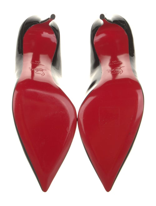 Christian Louboutin Patent Leather Scalloped Accent Pumps
