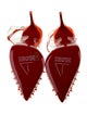 Christian Louboutin PVC Studded Accents Slingback Pumps