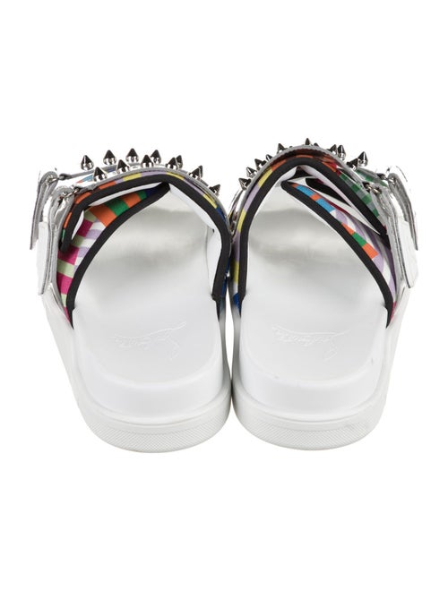 Christian Louboutin Rubber Striped Slides