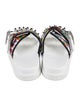 Christian Louboutin Rubber Striped Slides
