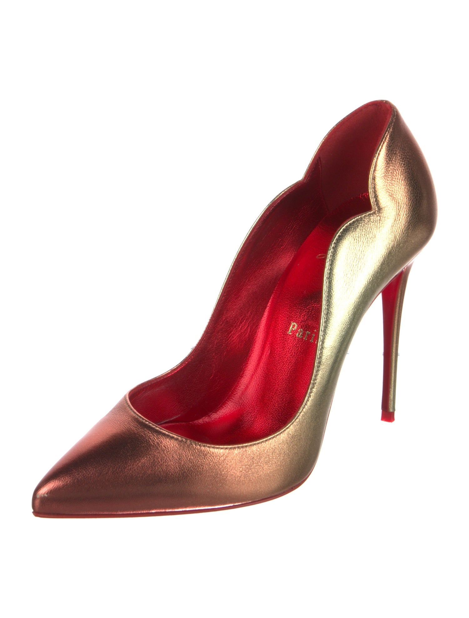 Christian Louboutin Hot Chick 100 Leather Pumps
