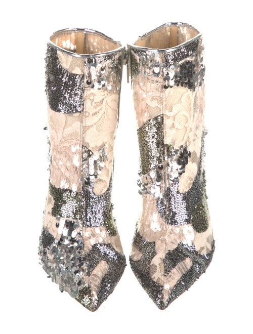 Christian Louboutin Lace Lace Pattern Boots