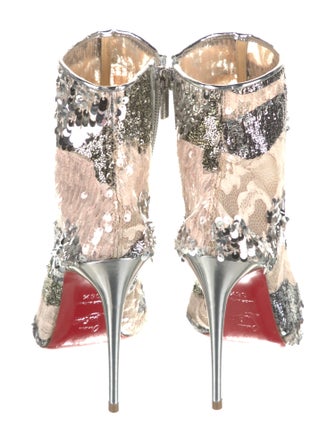 Christian Louboutin Lace Lace Pattern Boots