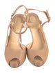 Christian Louboutin Leather Slingback Sandals