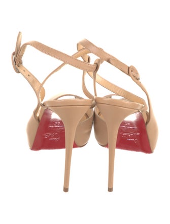 Christian Louboutin Leather Slingback Sandals