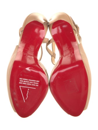 Christian Louboutin Leather Slingback Sandals