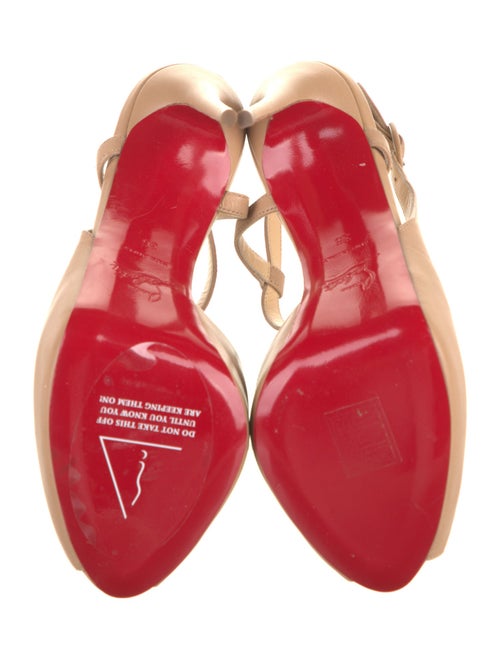 Christian Louboutin Leather Slingback Sandals