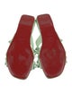 Christian Louboutin Spike Accents Leather Slides