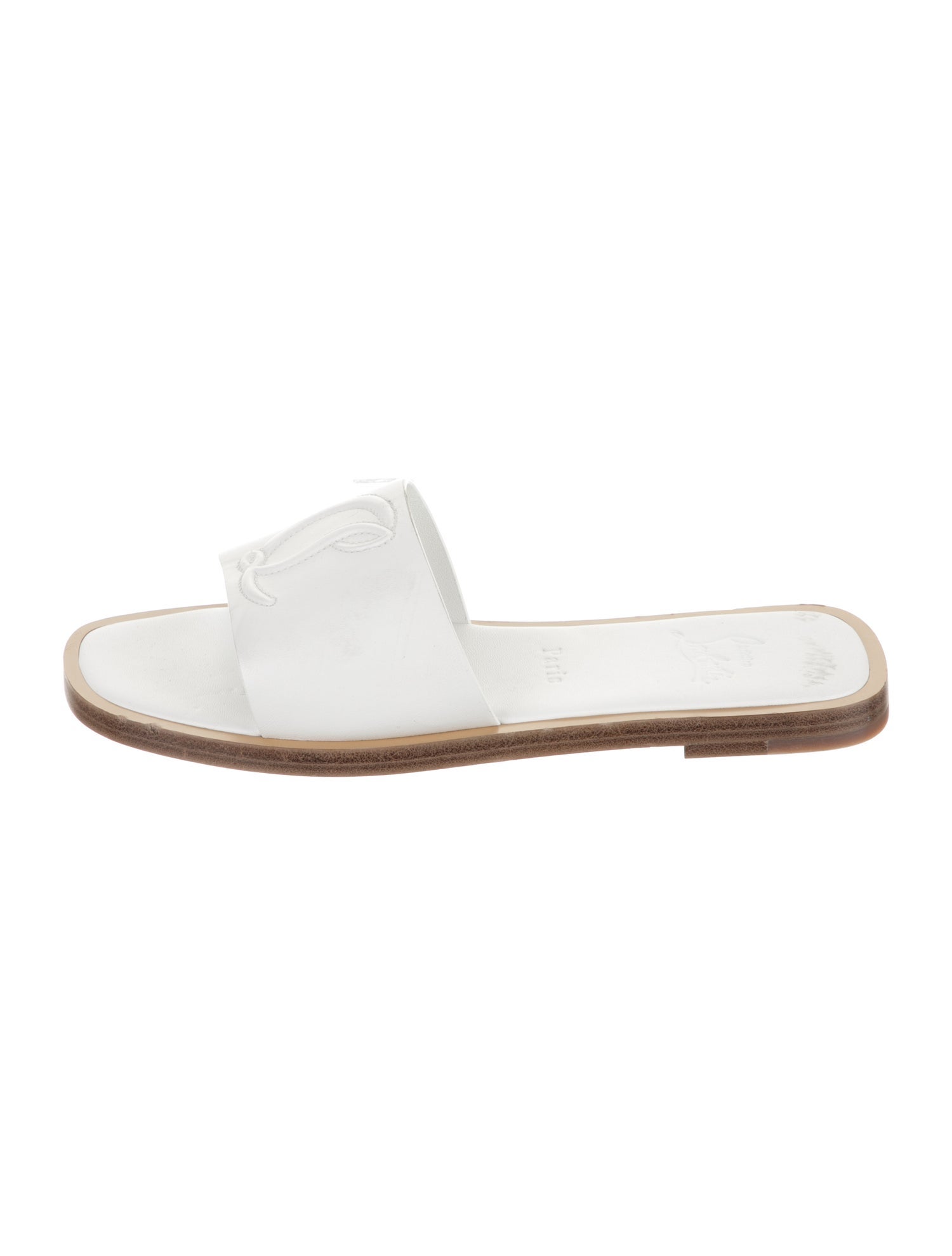 Christian Louboutin Leather Slides
