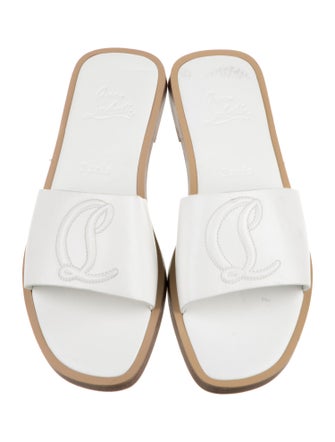 Christian Louboutin Leather Slides