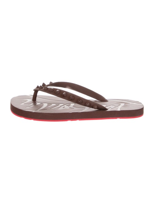 Christian Louboutin Rubber Flip Flops