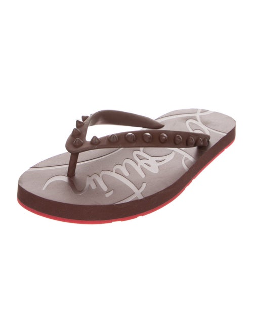Christian Louboutin Rubber Flip Flops