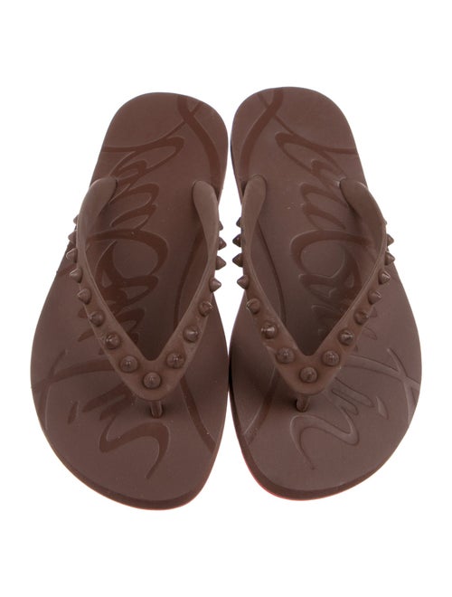 Christian Louboutin Rubber Flip Flops