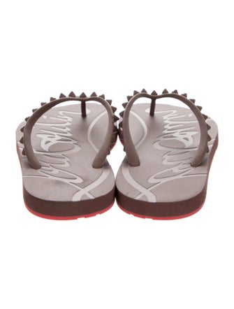 Christian Louboutin Rubber Flip Flops