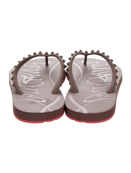 Christian Louboutin Rubber Flip Flops