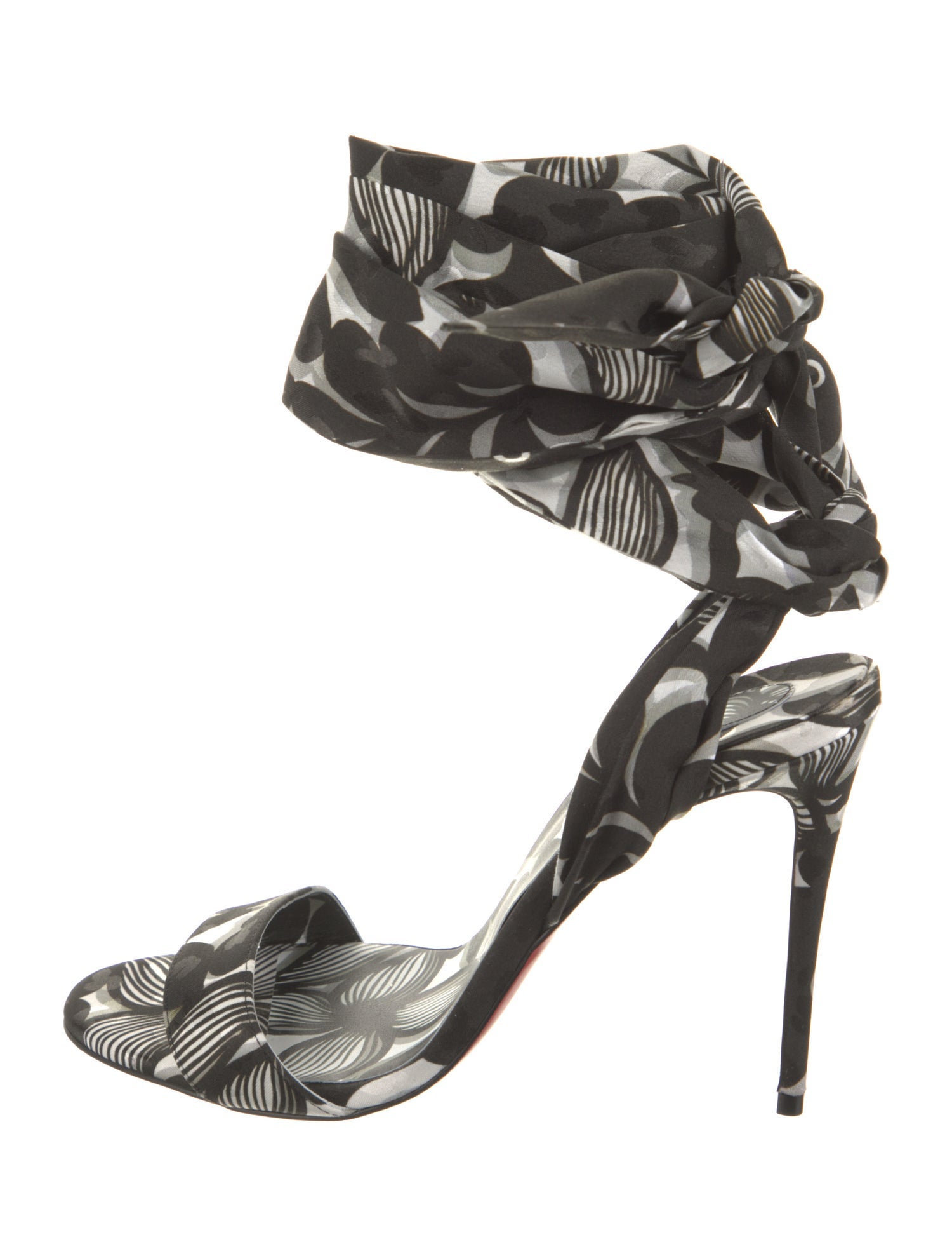 Christian Louboutin Floral Print Sandals