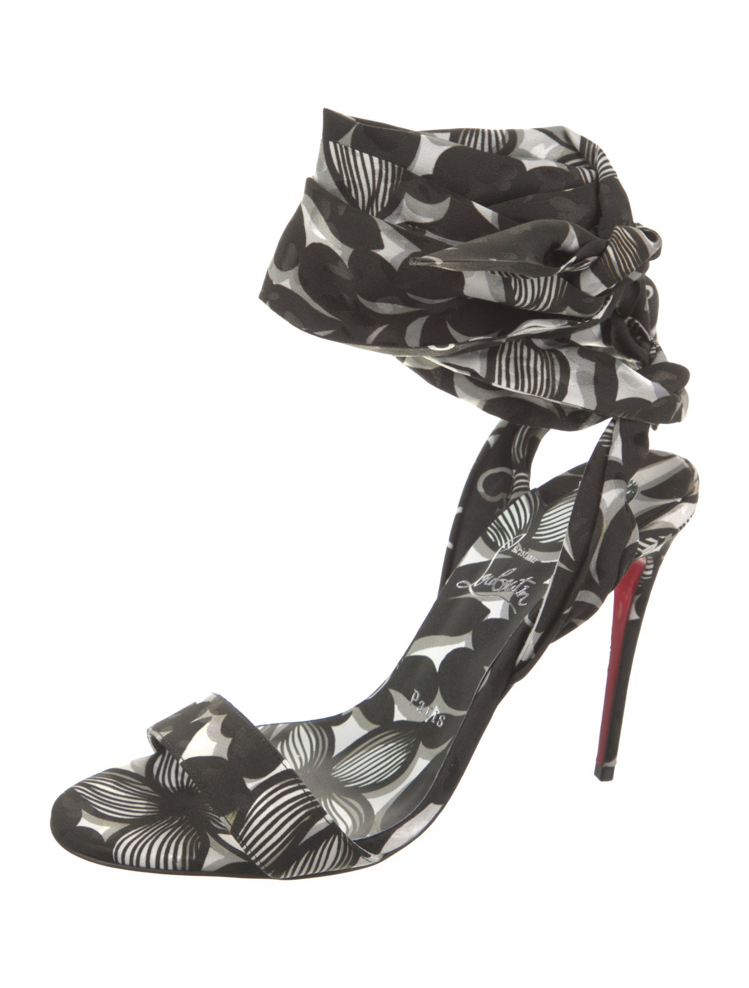 Christian Louboutin Floral Print Sandals