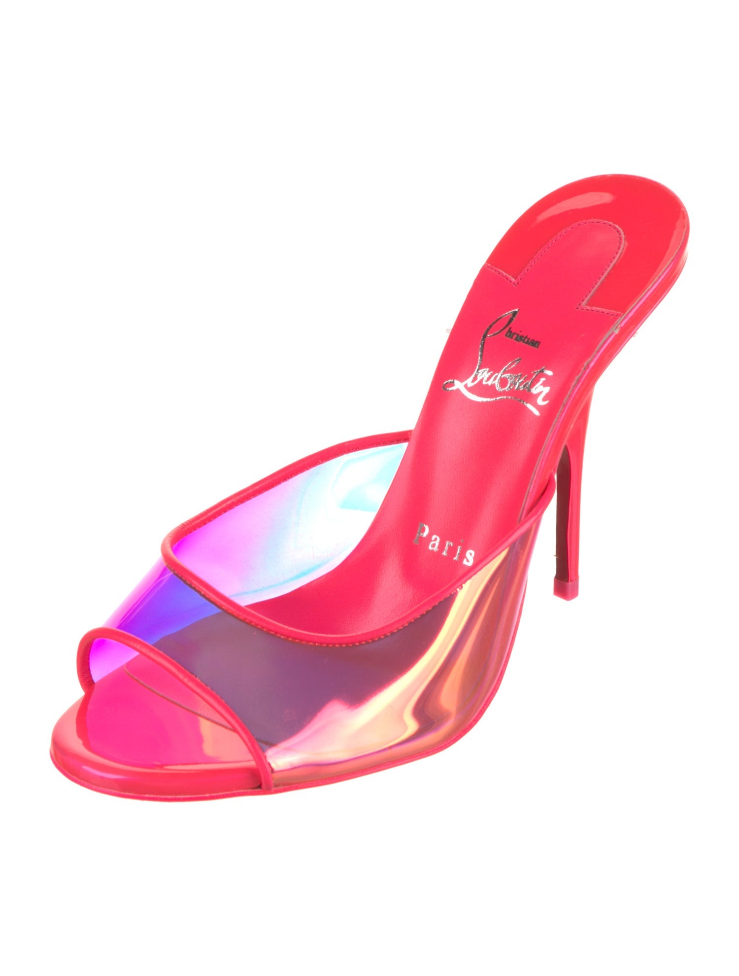 Christian Louboutin Patent Leather Slides