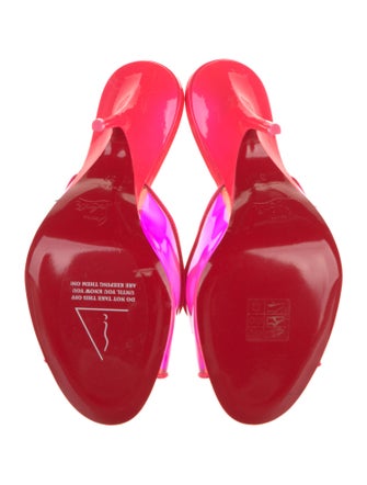 Christian Louboutin Patent Leather Slides