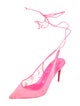 Christian Louboutin Lace Slingback Pumps