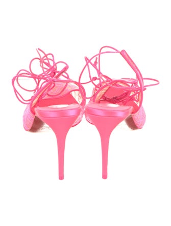 Christian Louboutin Lace Slingback Pumps