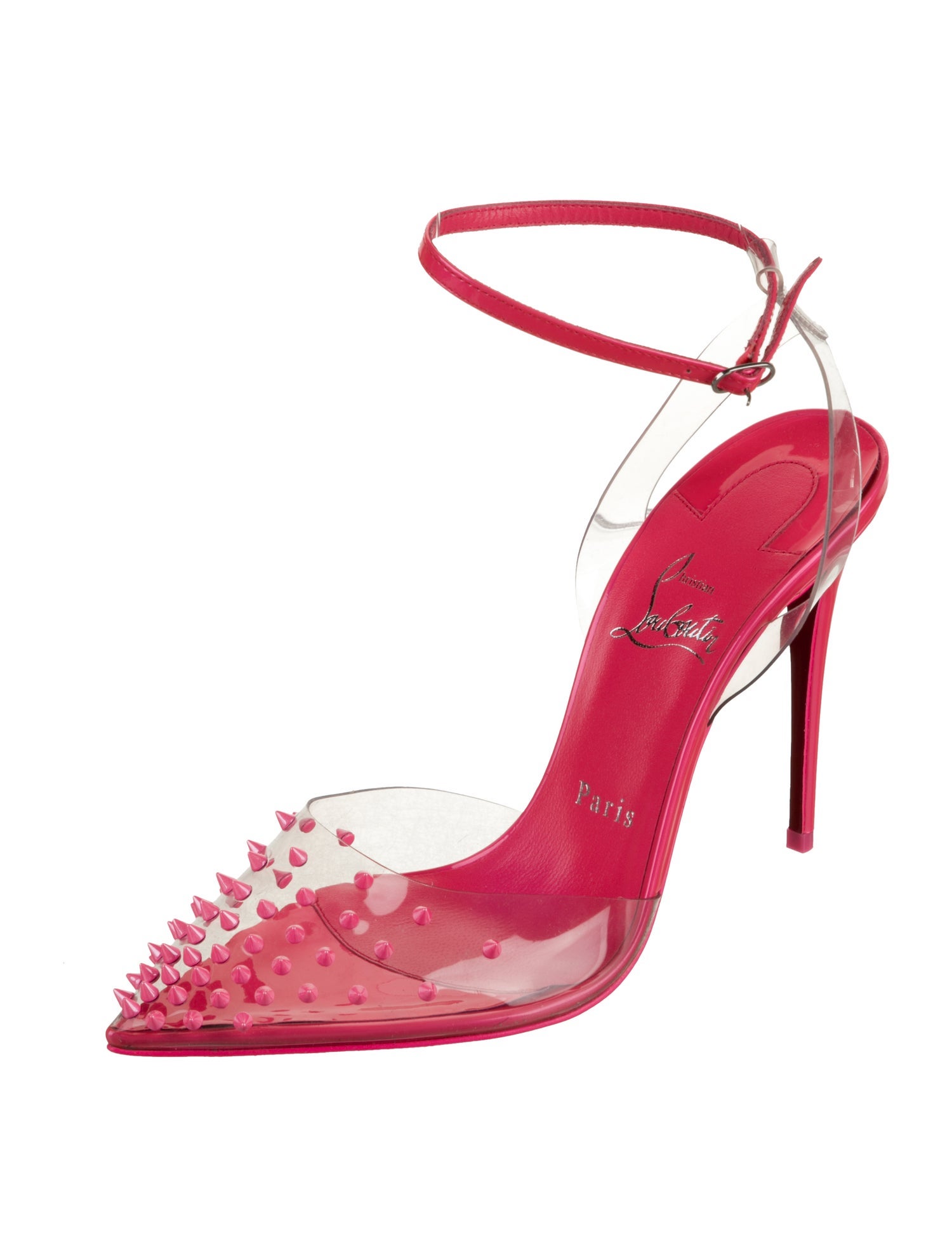 Christian Louboutin Patent Leather Slingback Pumps