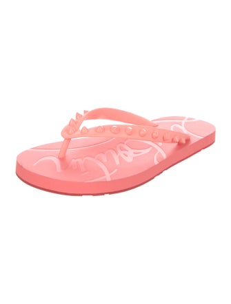 Christian Louboutin Rubber Flip Flops