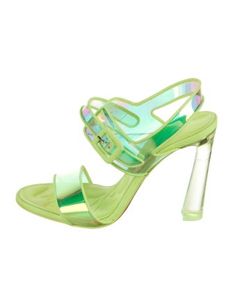 Christian Louboutin Leather Slingback Sandals