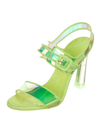 Christian Louboutin Leather Slingback Sandals