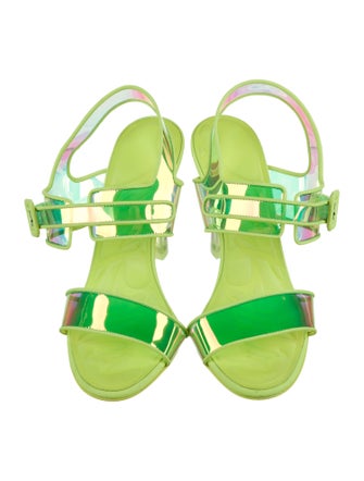 Christian Louboutin Leather Slingback Sandals