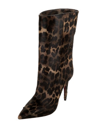 Christian Louboutin Ponyhair Animal Print Boots