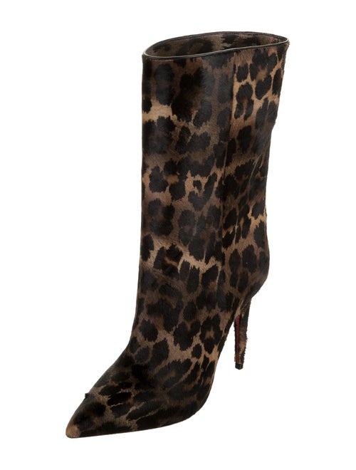 Christian Louboutin Ponyhair Animal Print Boots