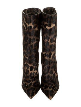 Christian Louboutin Ponyhair Animal Print Boots