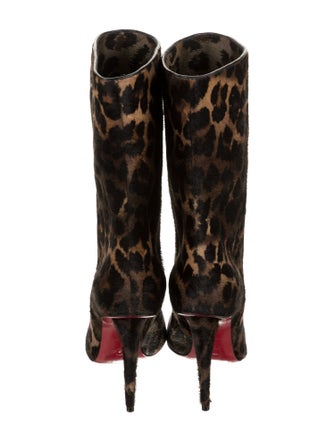 Christian Louboutin Ponyhair Animal Print Boots