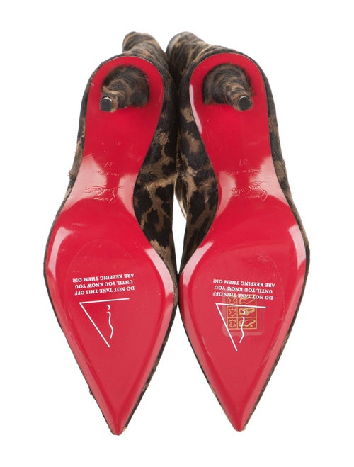 Christian Louboutin Ponyhair Animal Print Boots