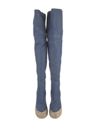 Christian Louboutin Raffia Boots